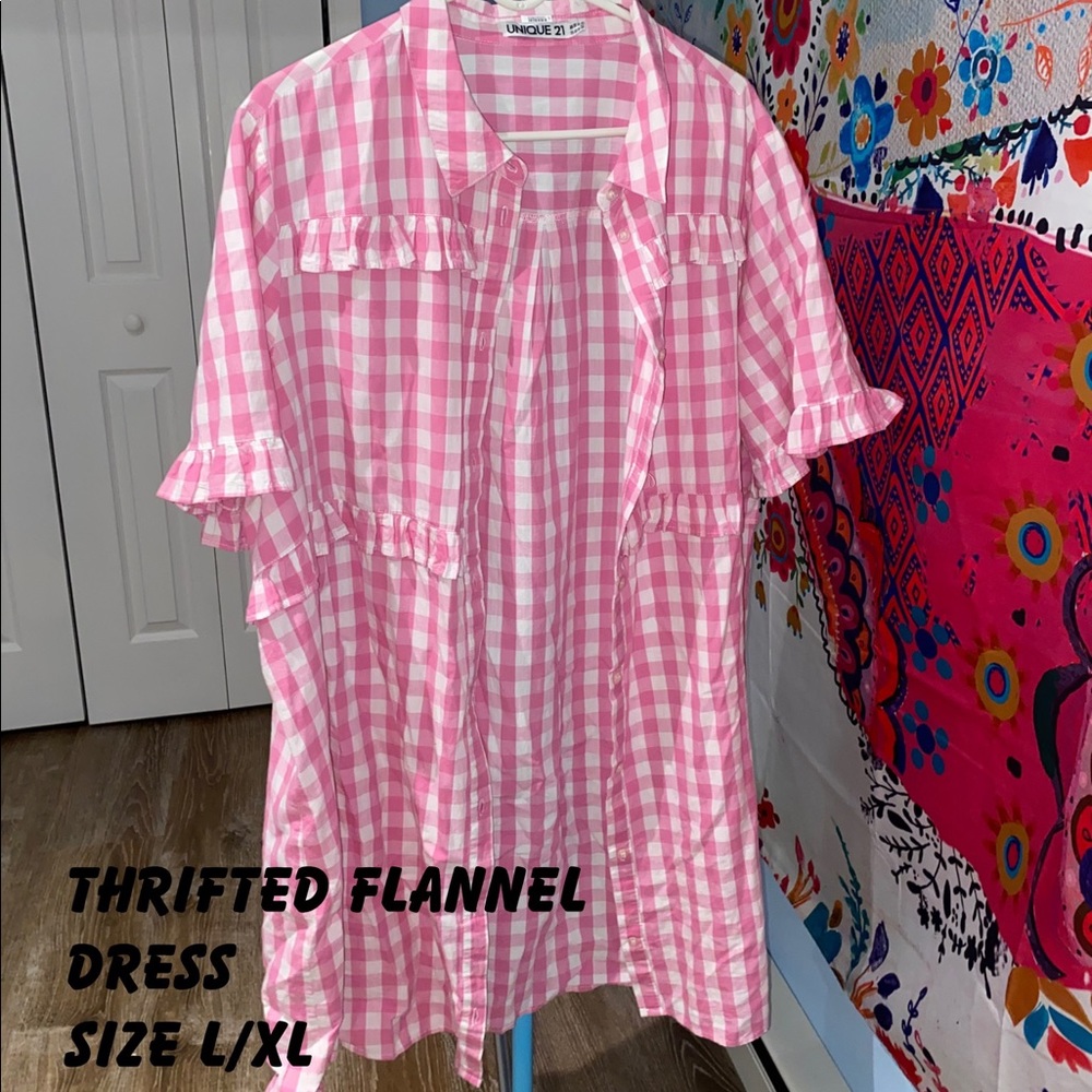 XL flannel dress